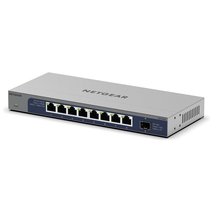 Netgear Switch Gigabit 8 Porte GS108X con 1 Porta SFP+ 10G
