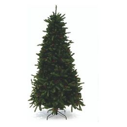 Albero di Natale Nevada con bacche 240 cm 1600 rami in pvc