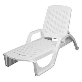 Lettino Tulum Fisso Bianco