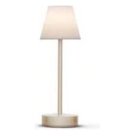 New Garden Lola Slim 30 Lampada da Tavolo a Batteria Ottone