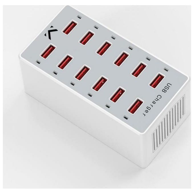 New Majestic Caricatore Usb 12 Porte Max 60W