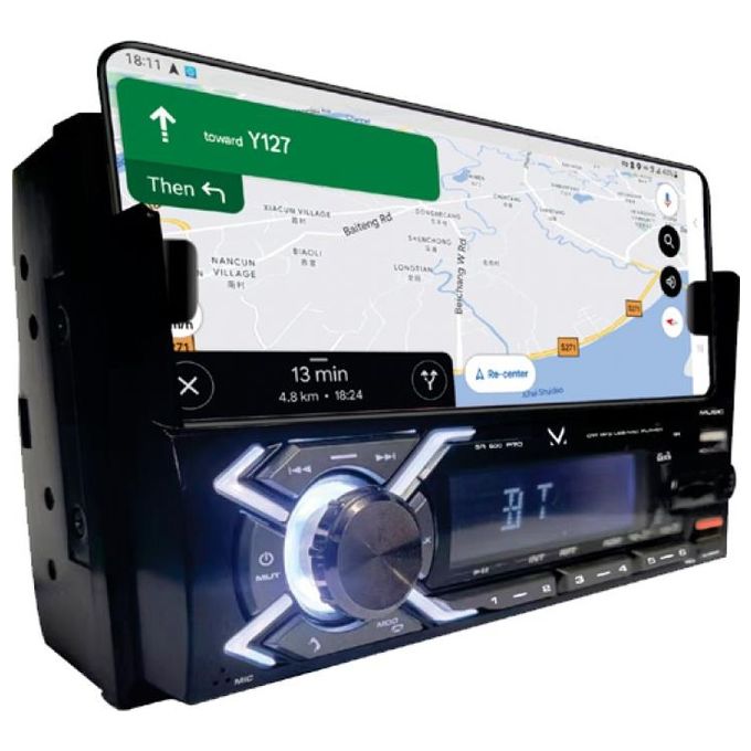 New Majestic Lettore Car SA-600 Pro Bluetooth Doppio Din Supporto Smartphone Senza Radio
