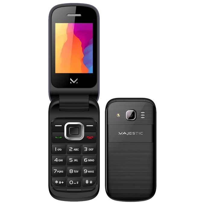 New Majestic LUCKY95 BK Telefono GSM DUAL SIM a Flip