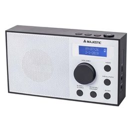 New Majestic Radio Dab Vintage con Sveglia e Doppio Allarme