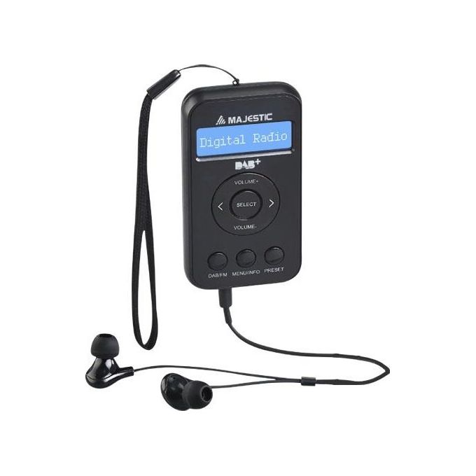 New Majestic Rt-196 Radio Tascabile Dab-dab+ Batteria Ricaricabile