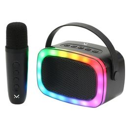 New Majestic Speaker Kara Ok Black con Microfono Funzioni Karaoke e Magic Voice