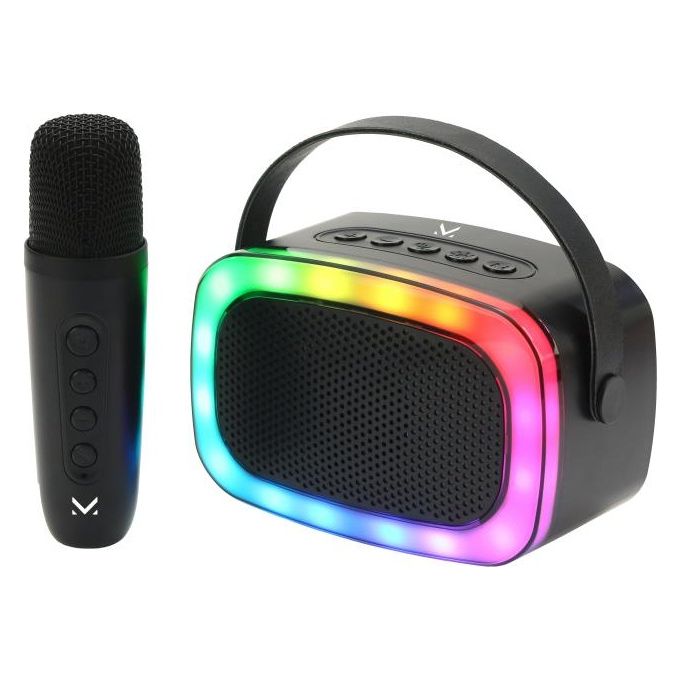 New Majestic Speaker Kara Ok Black con Microfono Funzioni Karaoke e Magic Voice