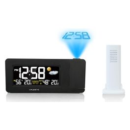 New Stazione Meteo Wt-249 Sveglia Temperatura Interna-Esterna Proiezione Sensore Wireless