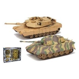 New Ray Kit Battery Operated Carro Armato M1A1 Model 1:32