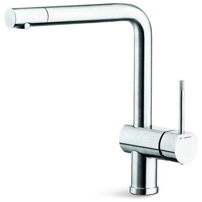 Newform 3100.21.018 Moony Miscelatore Monocomando per Lavello con Canna Girevole 28mm e Terminale Orientabile