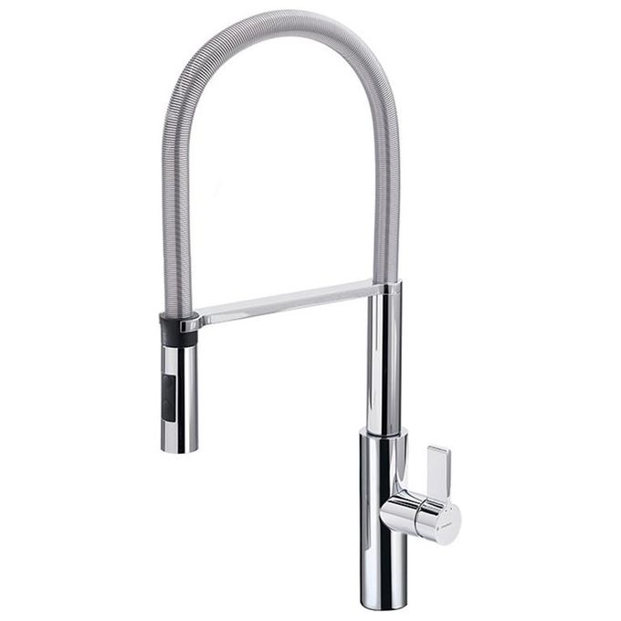 Newform 63930.21.018 Libera Miscelatore cucina con molla girevole 2 getti cromo