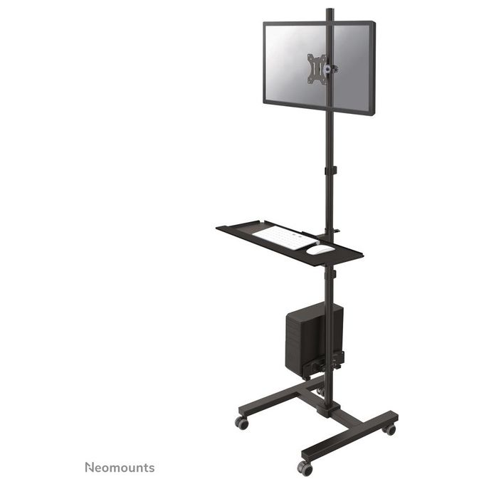 NewStar FPMA-MOBILE1700 Carrello per Schermo Lcd/Tastiera/Mouse/Cpu Nero Dimensione Schermo 10''/32''