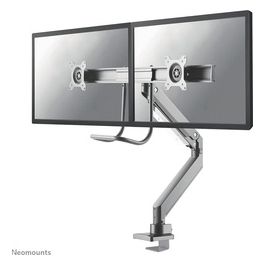 NeoMounts NM-D775DXSILVER Montaggio a Scrivania per 2 Display Lcd Dimensione Schermo 10"/32" Argento