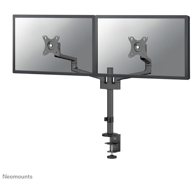 Newstar Neomounts Screen Desk Mount Supporto da Scrivania Full Motion per Due Schermi 17-27'' Nero