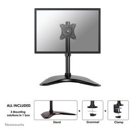 Newstar NeoMounts NM-D335BLACK Supporto da Tavolo nero con Morsa per Monitor 30''