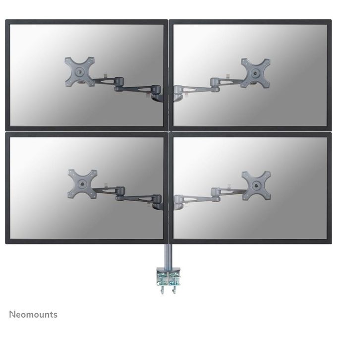 Newstar Supporto da Scrivania D935d4 Silver