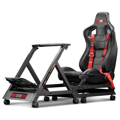 NLR-S009 GTtrack Cockpit Simulatore di Guida regolabile compatibile Thrustmaster Logitech Fanatec colore Nero