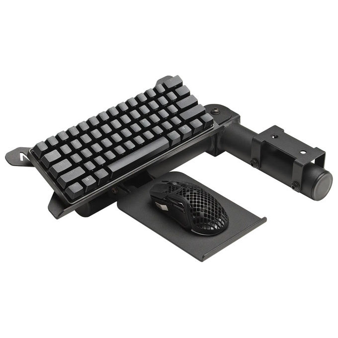 Next Level Racing NLR-R006 F-GT Pro Vassoio Tastiera e Mouse per Cockpit rotazione 125° carico max 10 Kg colore Nero