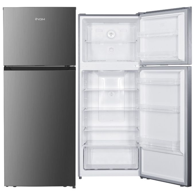 Image of Ngm DP540XME Frigorifero doppia porta 415 Litri 34 Litri Classe E Total No Frost 3 Ripiani 1 Cassetto Porte reversibili Inox