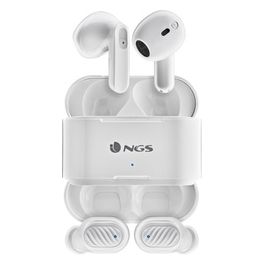 Ngs Artica Duo Cuffie Wireless In-Ear Musica e Chiamate Bluetooth Bianco