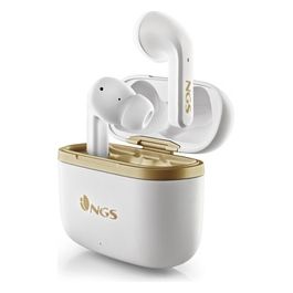 Ngs ARTICA TROPHY Cuffie Wireless In-Ear Musica e Chiamate Usb Tipo-C Bluetooth Oro/Bianco
