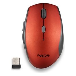 NGS BEE Mouse Mano Destra RF Wireless Ottico 1600 DPI Rosso