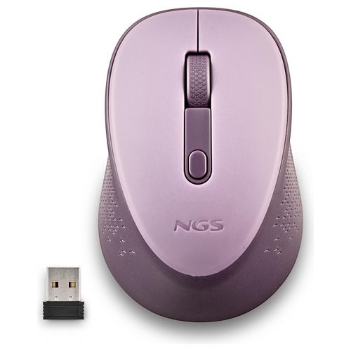 NGS DEW Mouse Ambidestro RF Wireless Ottico 1600 DPI Lilla
