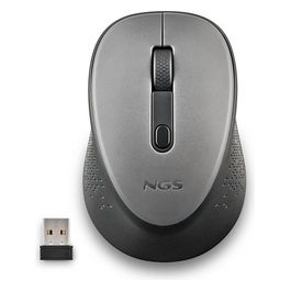 DEW Mouse Ambidestro RF Wireless Ottico 1600 DPI Grigio