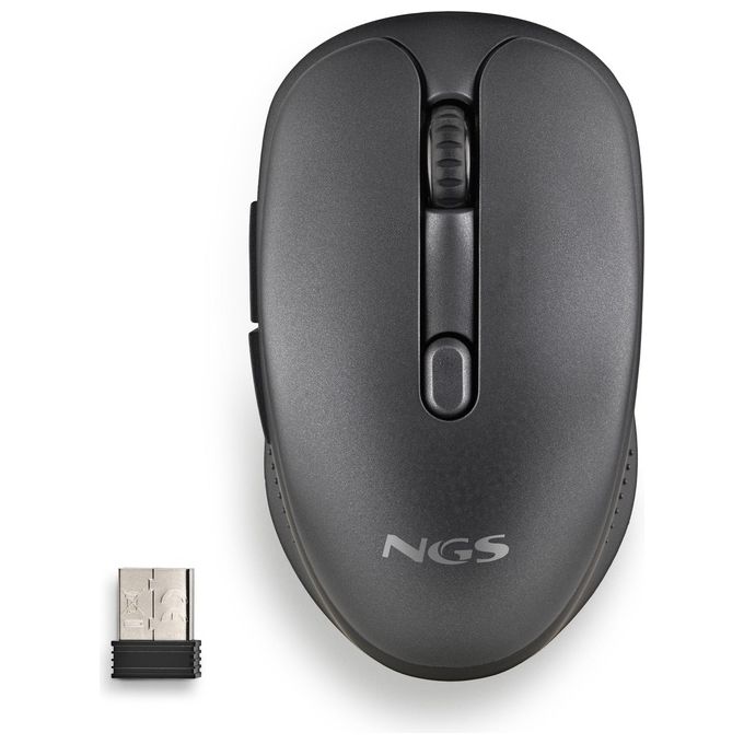 NGS EVO RUST Mouse Mano destra RF Wireless Ottico 1600 DPI