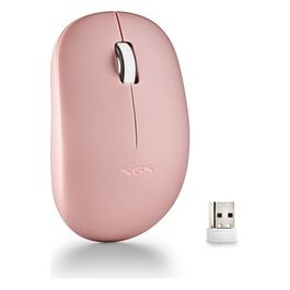 NGS Fog Pro Pink Mouse Wireless Ottico da 1000 DPI Interfaccia Nano USB Ambidestro Rosa