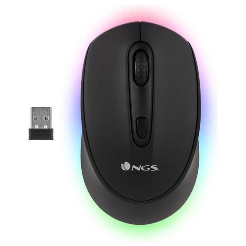 NGS SMOG-RB Mouse Ambidestro Wireless A Rf + Bluetooth Ottico 2400 Dpi
