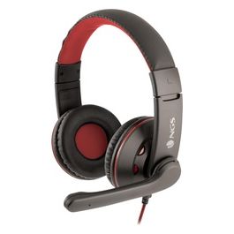 Ngs VOX420DJ Cuffie Over-Ear Controllo Volume in Linea Microfono Flessibile e Regolabile Jack 3.5mm