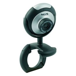 Ngs Webcam Con Sensore Cmos 300kpx Microfono Incorporato Zoom Face Tracking Usb 2.0