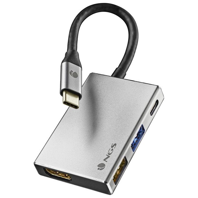 NGS WONDER DOCK 4 USB 2.0 Type-C 5120 Mbit-s Argento