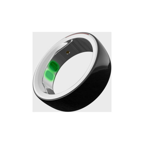 Anello Smart Moon Taglia 8 Nero e Argento
