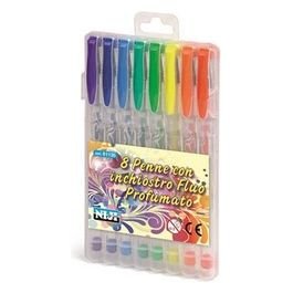 Confezione 8 Penne Inchiostro Fluo Profumate