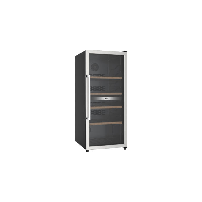 Nikkei KNWC205 Cantinetta Vino 2 Zone 200 L 98 Bottiglie Raffreddamento Ventilato Classe G (124x54x60 cm) colore Nero