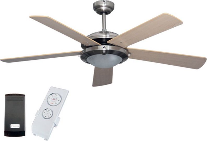 Niklas Ventilatore da Soffitto Woodsky in Legno 60W con Telecomando