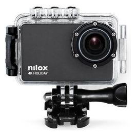 Nilox 4K Holiday ActionCam Lcd Rotante Video Selfie con 2 Batterie