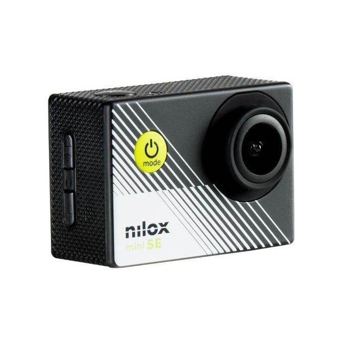 Nilox Action Cam Mini-SE 4K WiFi con Risoluzione 4K/30 fps Stabilizzatore Elettronico Schermo 2" LCD