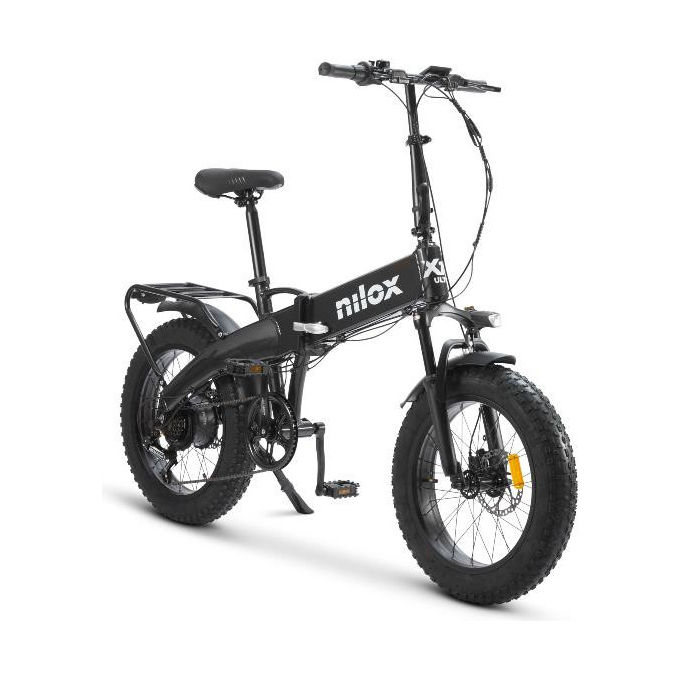 Nilox Bicicletta Elettrica Pieghevole X10 Ultra Alluminio Nero Fat Bike 20 pollici