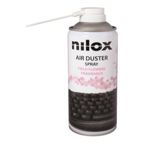 Nilox Bomboletta Spray Aria Compressa Profumazione Fiori di Campo per Pulizia Computer Tastiere e Accessori