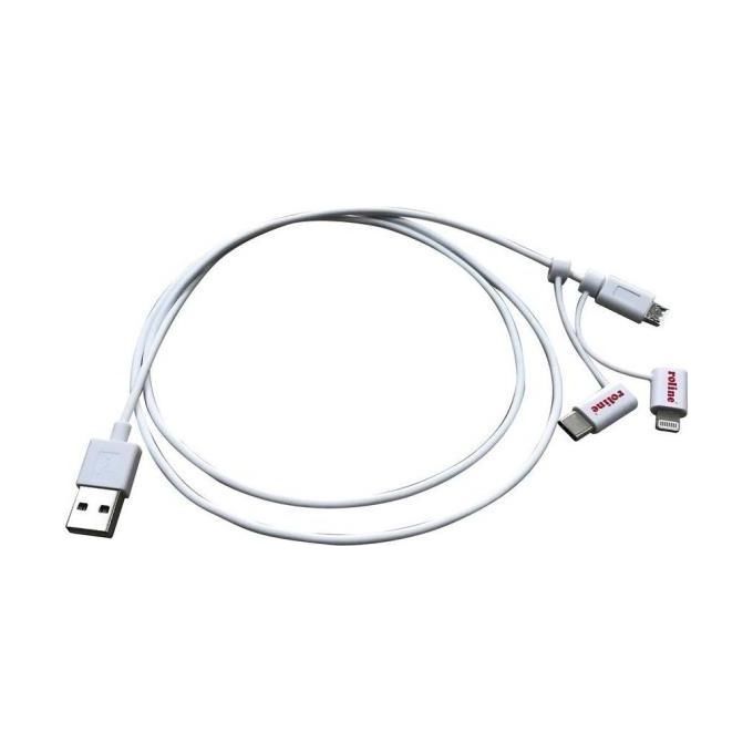 Nilox Cavo Usb A-Micro Usb Type-C B 8 Pin 1mt