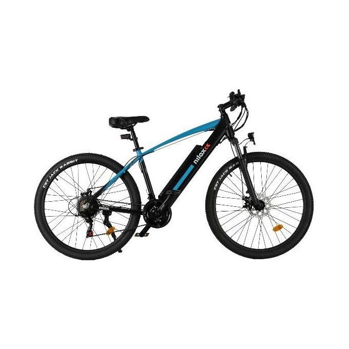Nilox E-Bike X6 SE Mountain Bike con Pedalata Assistita 90 km Autonomia Freni a Disco Tektro Cambio Shimano da 21 Velocita' Ruote 27.5” x 2.10” Batter