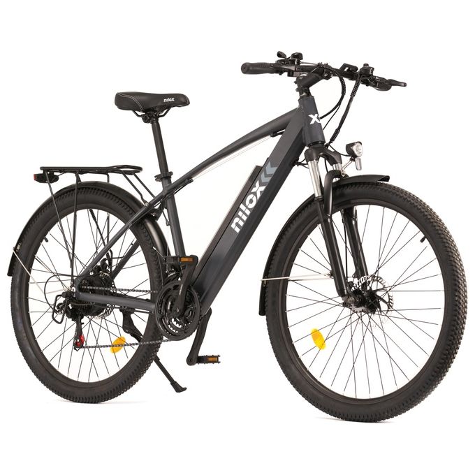 Nilox e-Bike X7 Plus Trekking Bike con Pedalata Assistita 80 km di Autonomia Fino a 25 km/h