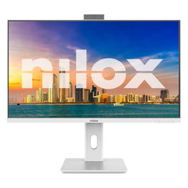Monitor PC 27" Full HD LED Bianco, Webcam, Altoparlanti