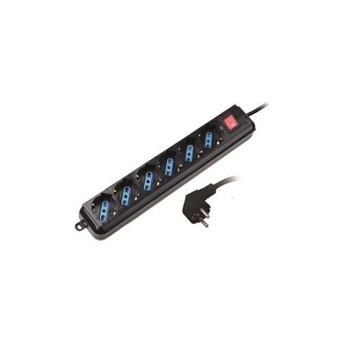 Nilox Multipresa 6 prese Bip Schuko Nero