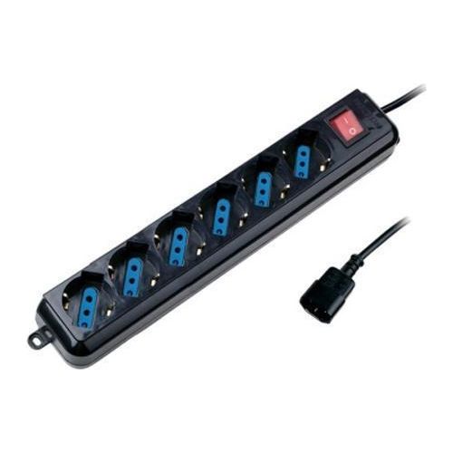 Nilox Multipresa 6 Porte Pc Cable Black