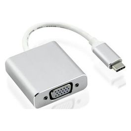 NX080200122 Adattatore Usb 3.1 C M Vga F in Alluminio Silver 10cm