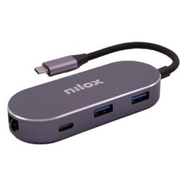 Nilox NXDSUSBC02 Mini Docking Stat Hdmi 3 Usb Pd Eth Usb Tipo-C